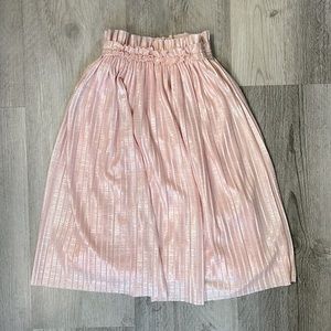 Girls long pink Zara skirt